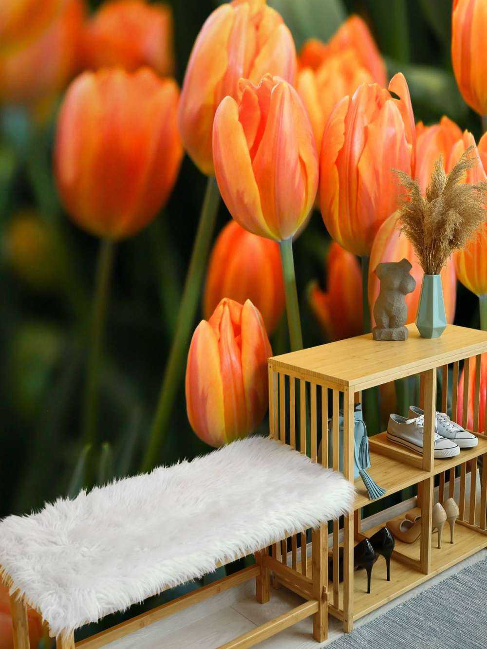 Orangefarbene Tulpen