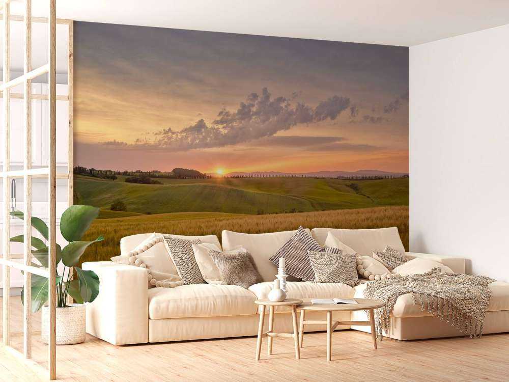 Sonnenuntergang in italienischer Landschaft