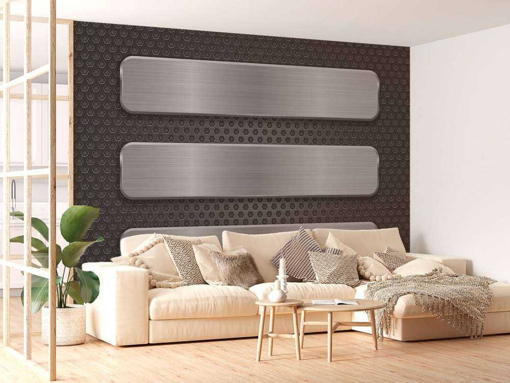 Metallhintergrund mit Platten