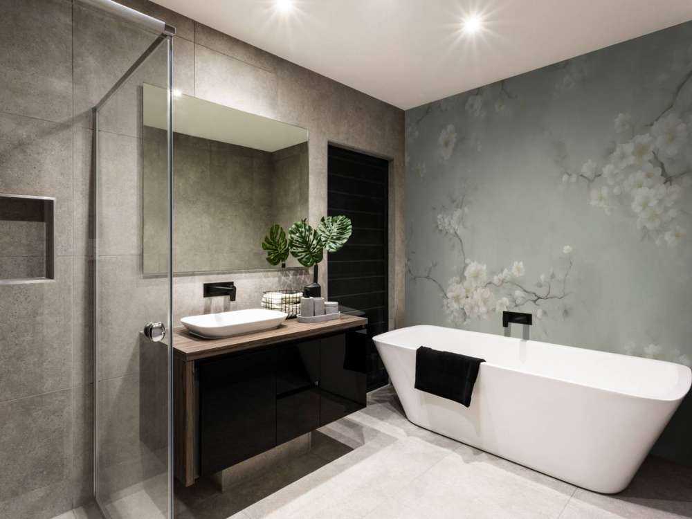 Liebliche Zweige von Blumen Grün