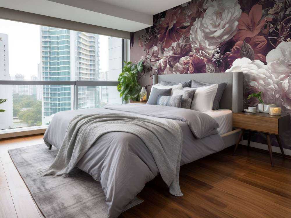 Großer Strauß mit roten Mohnblumen