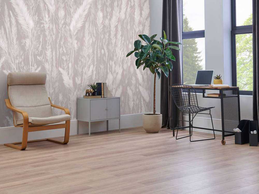 Wand von Feldgräsern - taupe