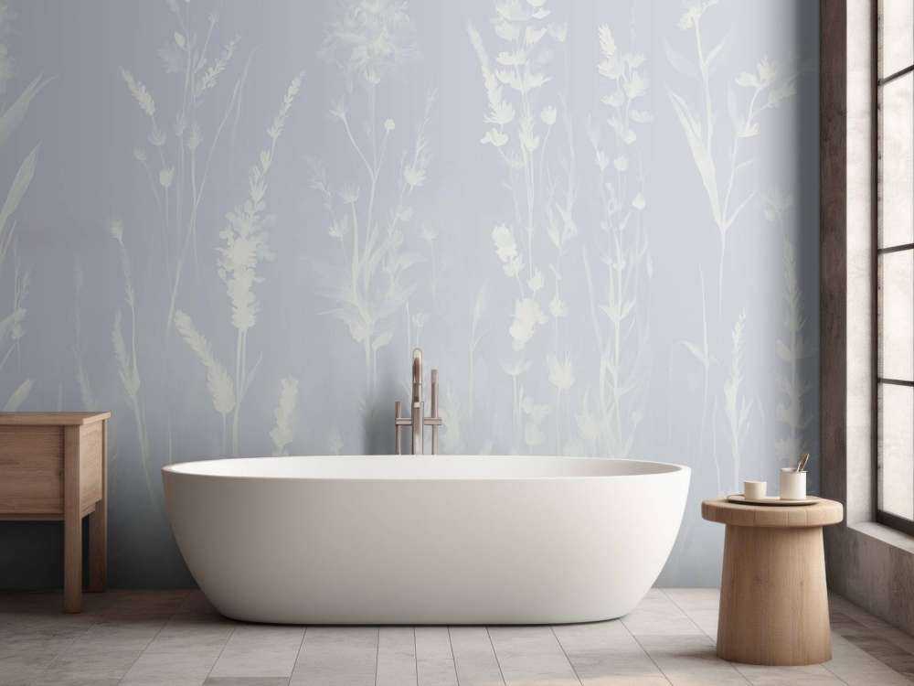 Lavendellicht Nahtlos Staubblau