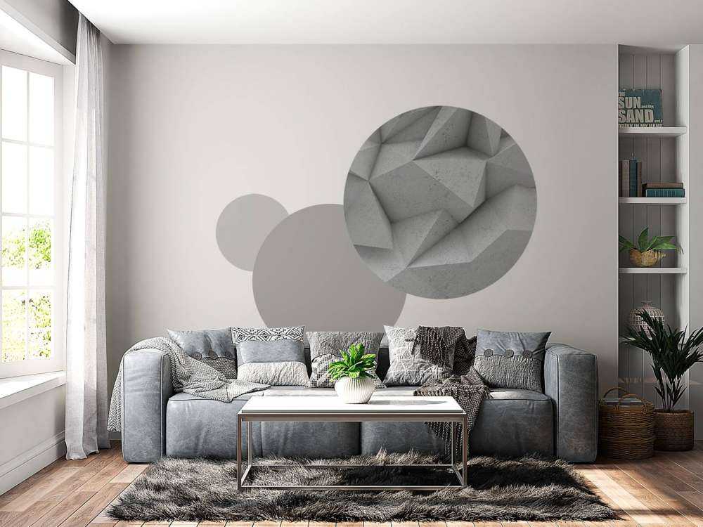 Eckiger 3D-Beton