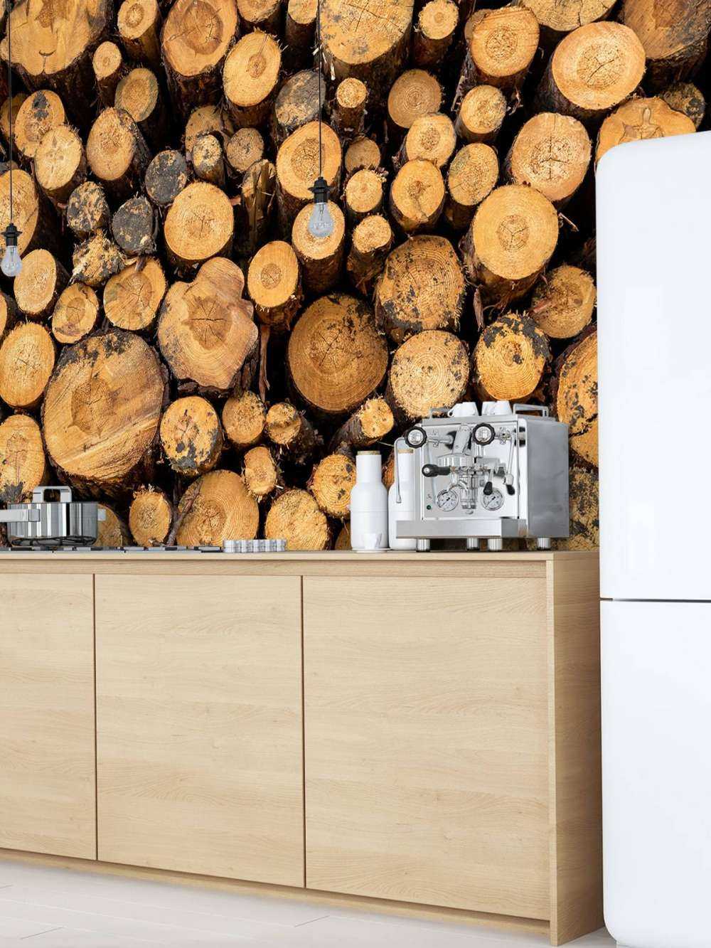 Stapel von Baumstämmen