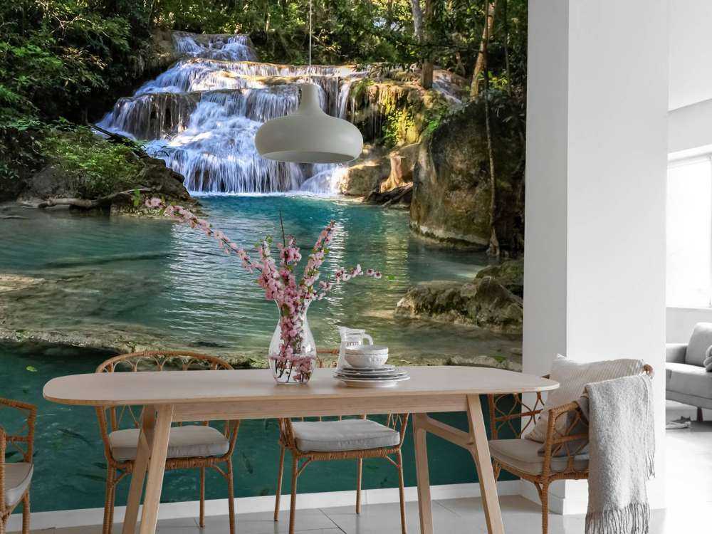 Angeln am Wasserfall