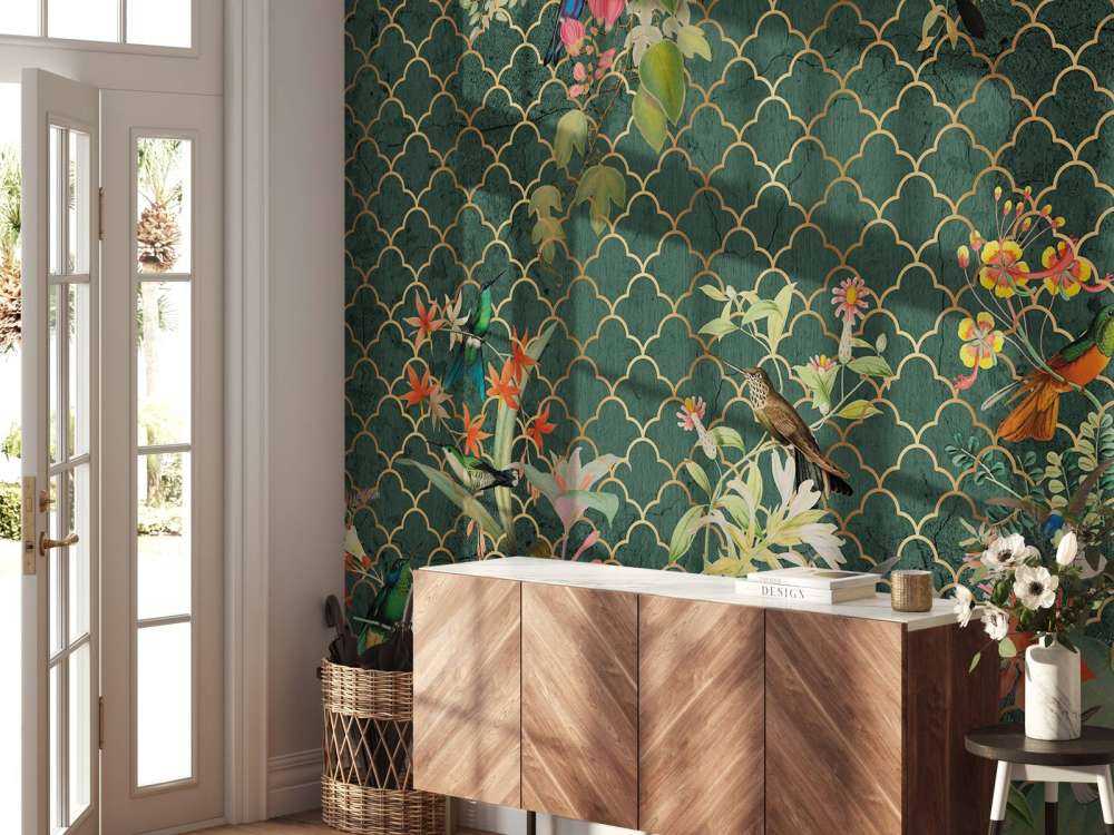 Dschungel Eleganz mit Gold