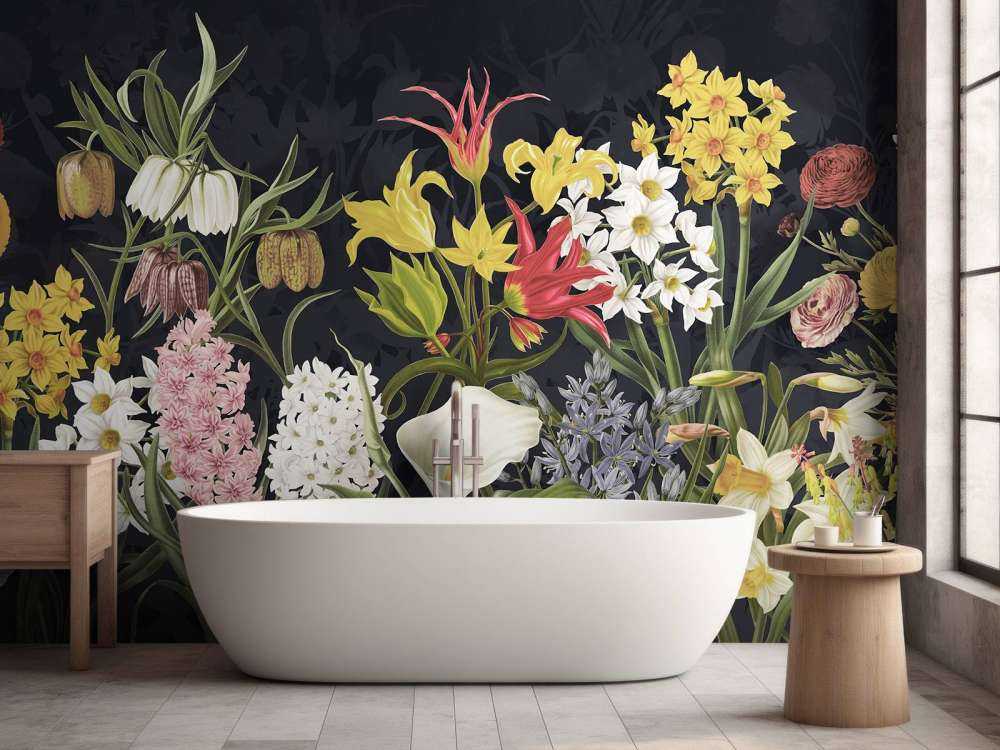 Frühjahrsblumen - Silberfrostgrau