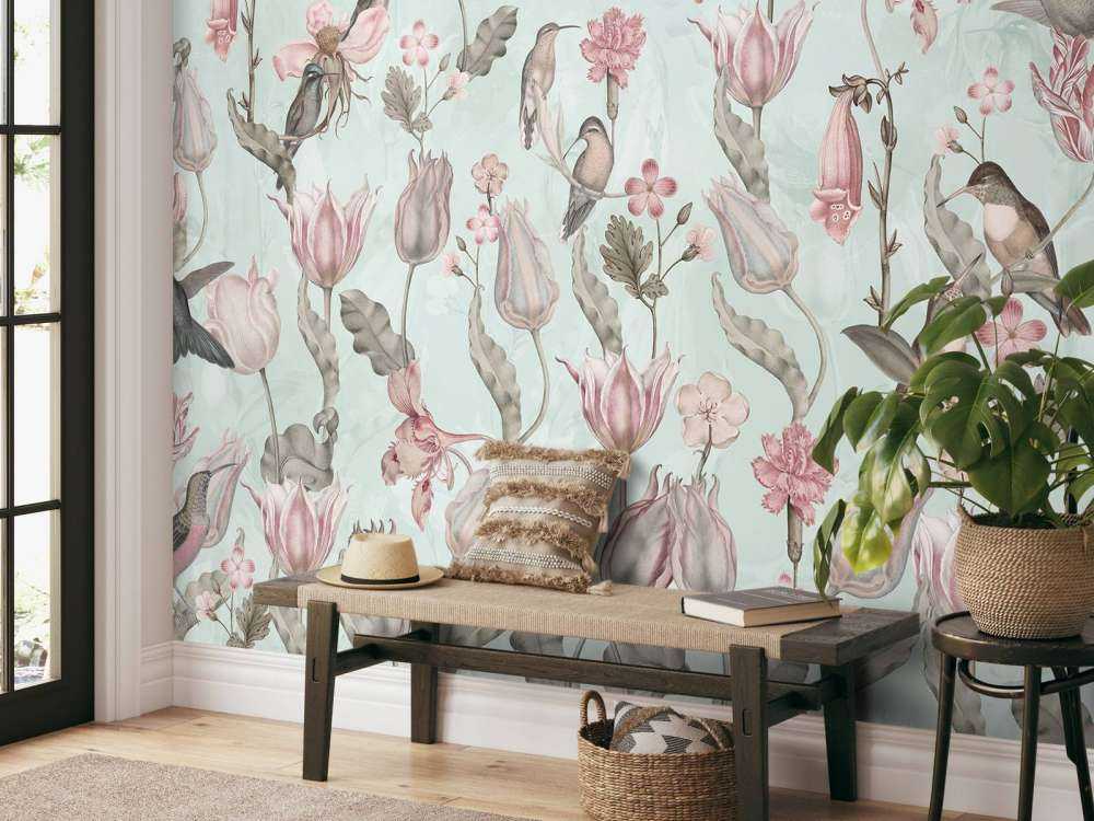 Frühling Kolibri Symphonie - Minz Wiese