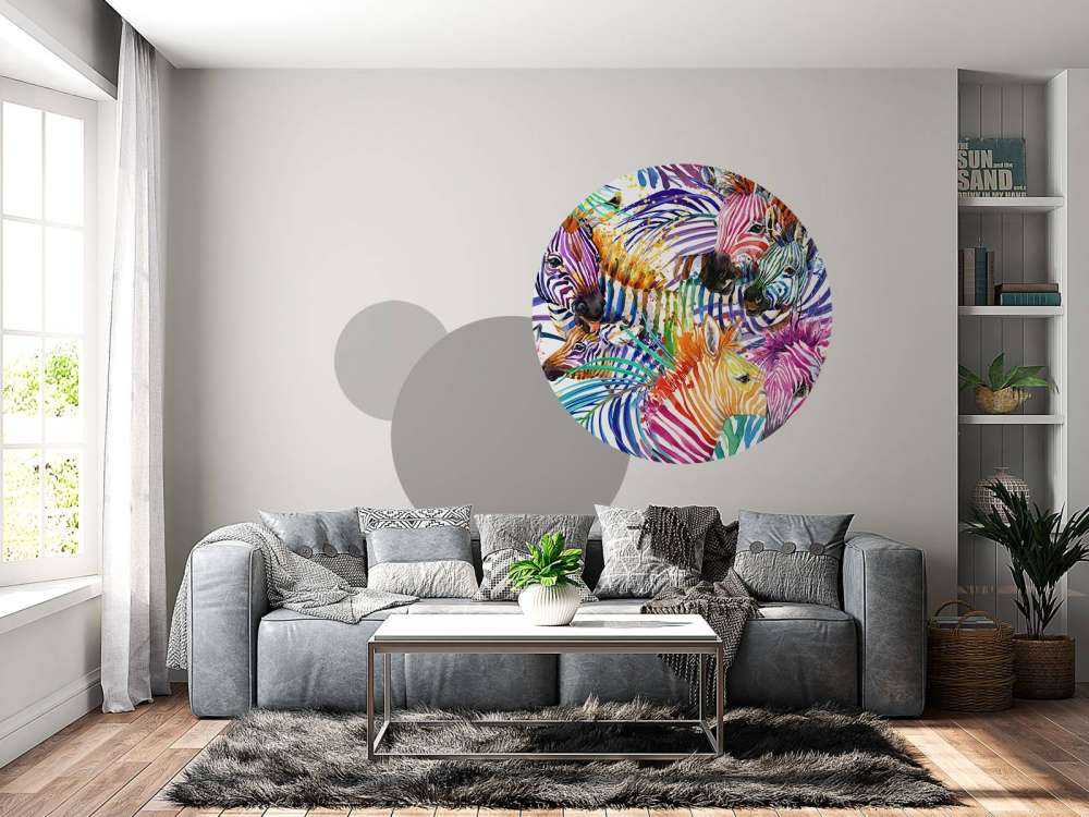 Farbige Zebras