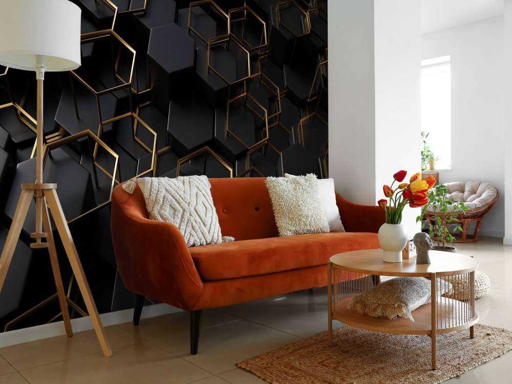 Verschnörkelte Sechsecke