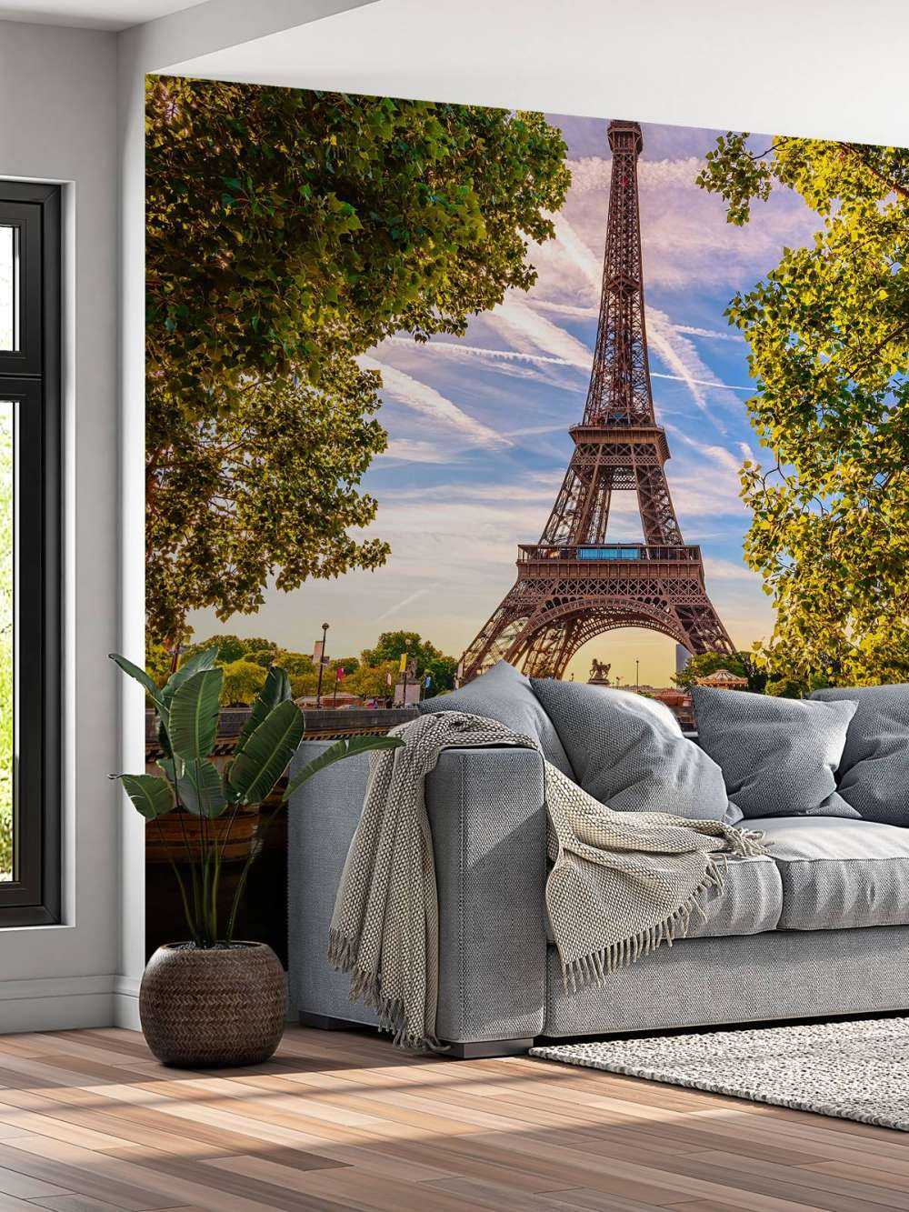 Der Eiffelturm und die Seine