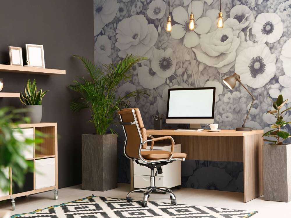 Mohnmärchen Monochrom Blau