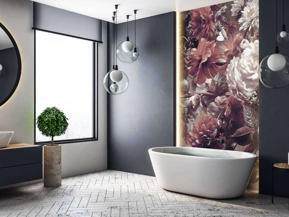 Großer Strauß mit roten Mohnblumen