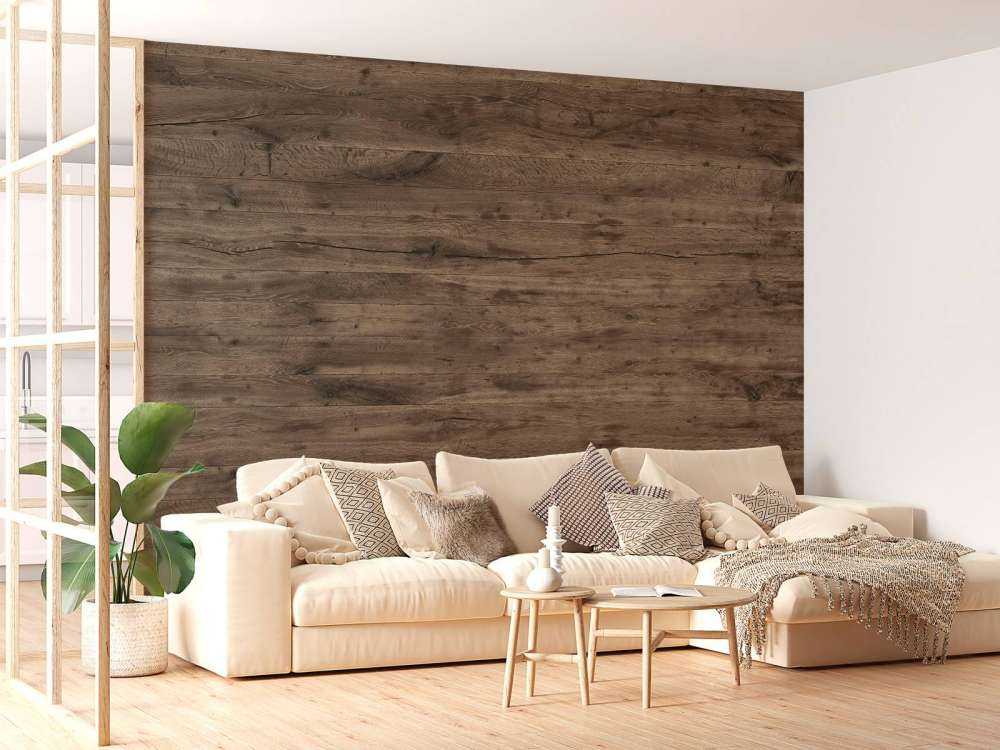 Rustikale Holzbohlen