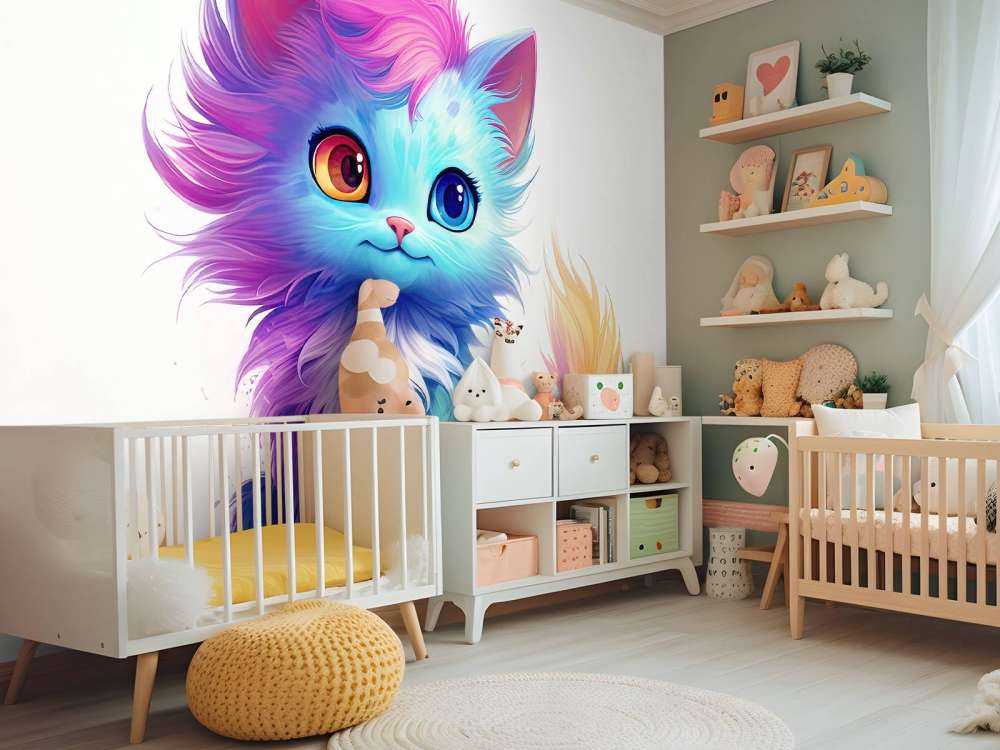 Regenbogen-Katzenbaby