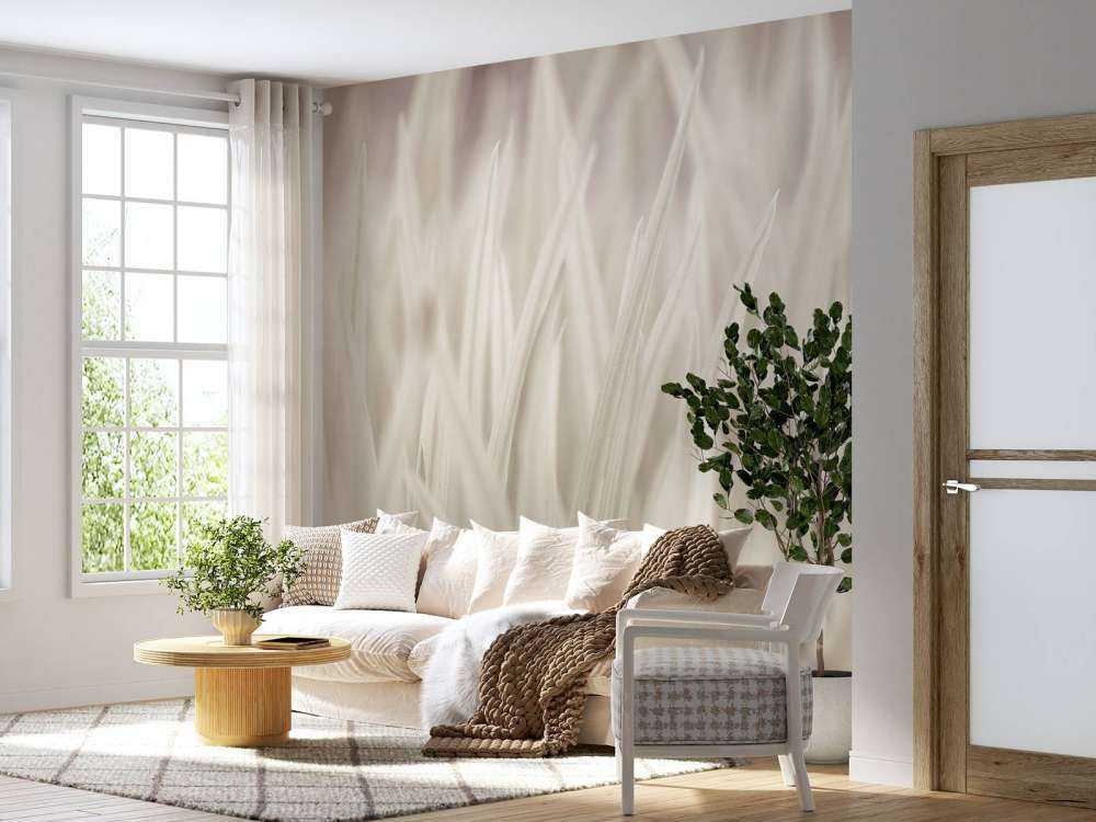 Nahaufnahme von Grashalmen