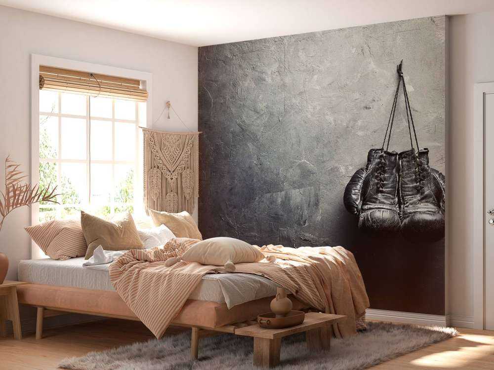 Schwarze Boxhandschuhe