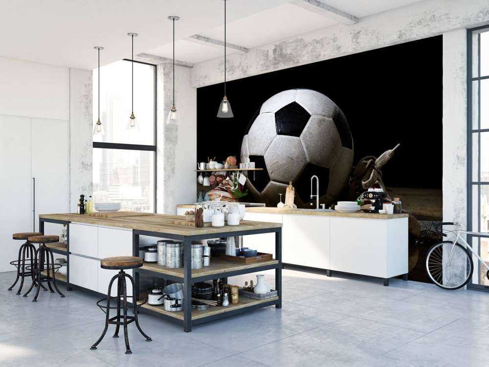 Fußball mit Turnschuhen