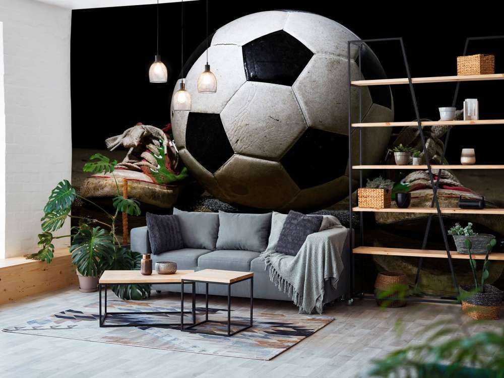 Fußball mit Turnschuhen