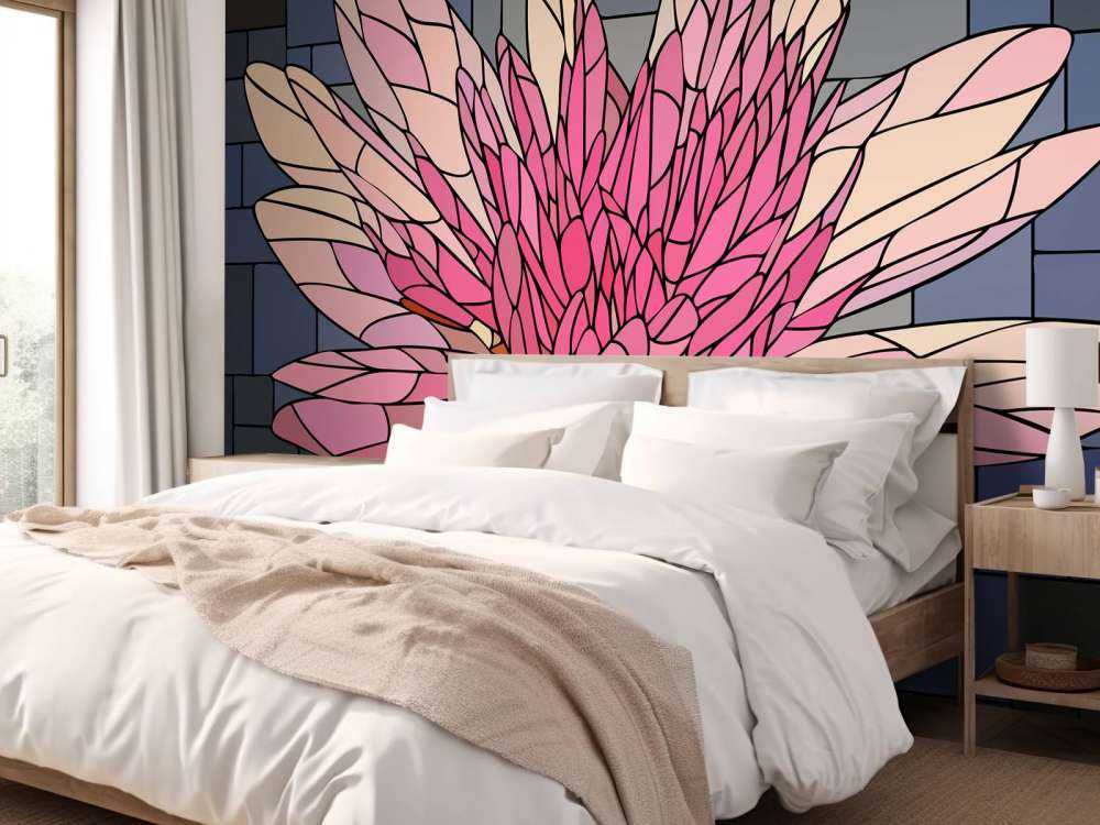 Rosa blühende Blume