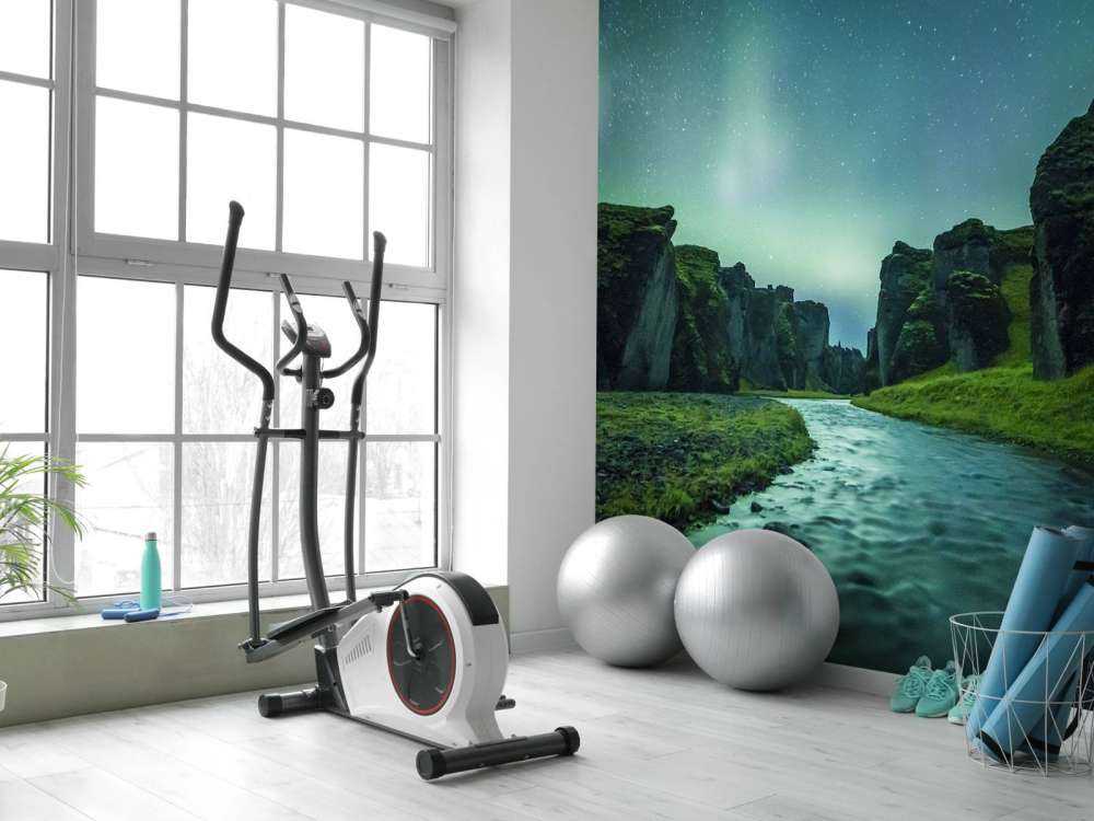 Nordlicht über den Bergen