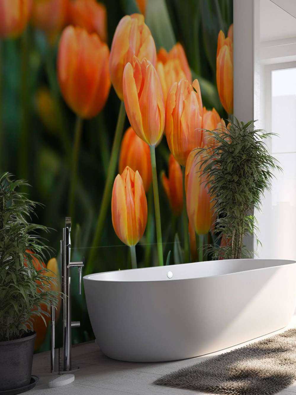 Orangefarbene Tulpen