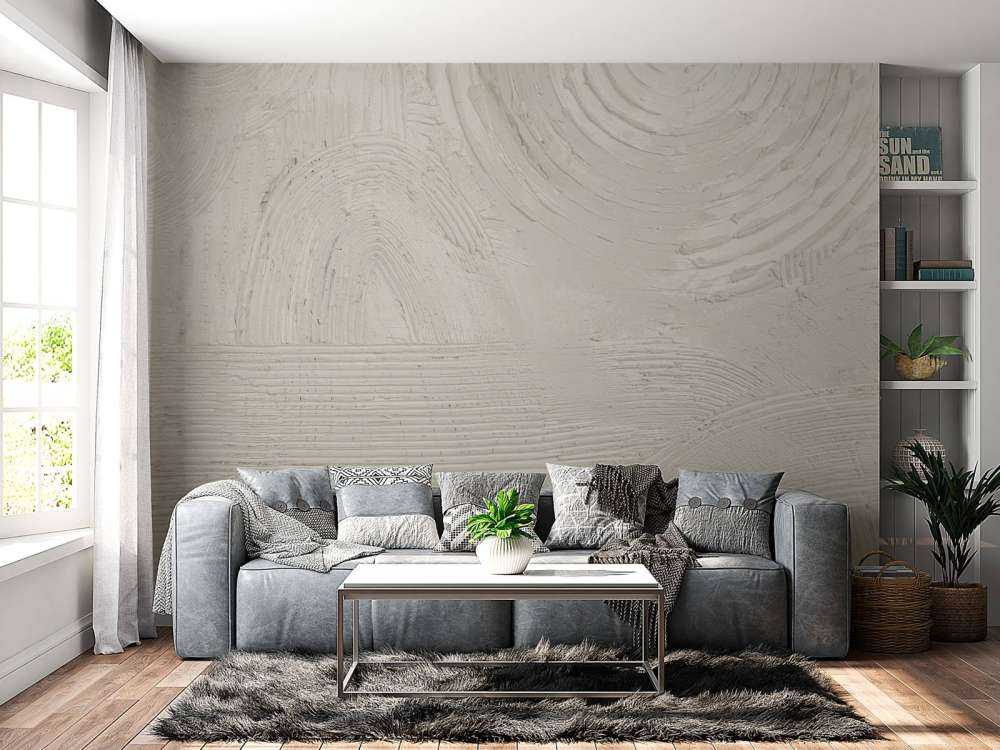 Strukturen und Formen in Off-White