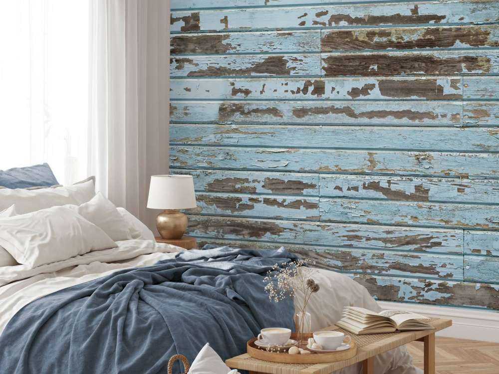 Vintage Holz hellblau