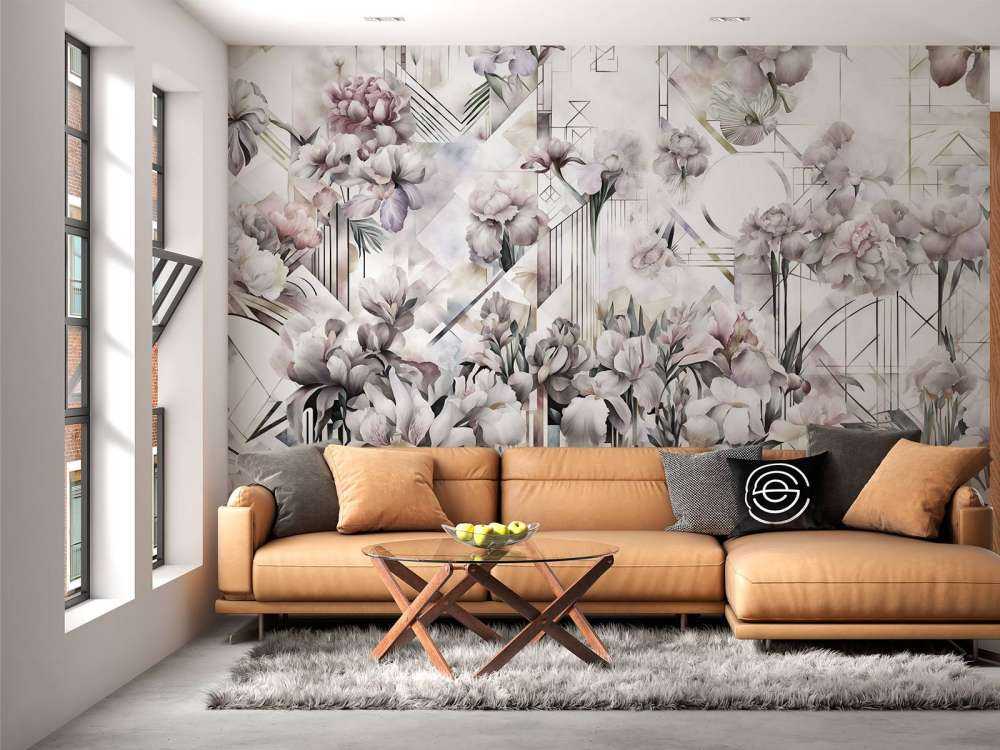 Riesige Aquarell-Iris Gelb