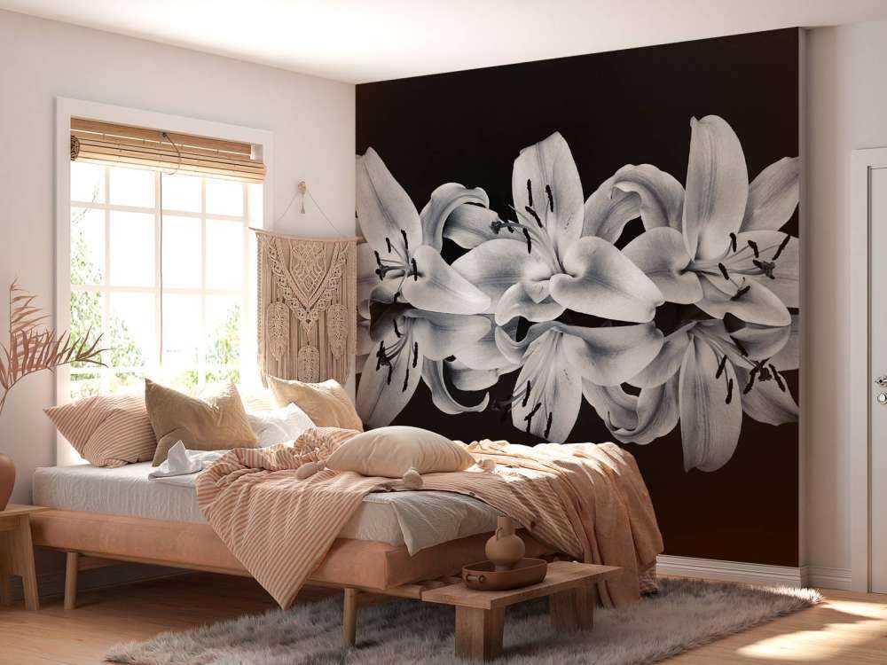 Blumen in Schwarz und Weiß