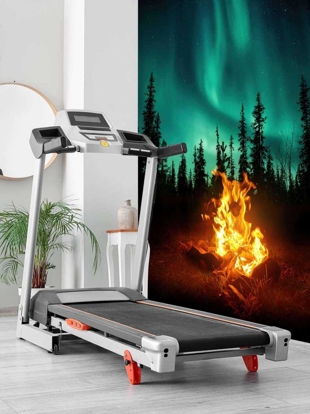 Lagerfeuer unter dem Nordlicht