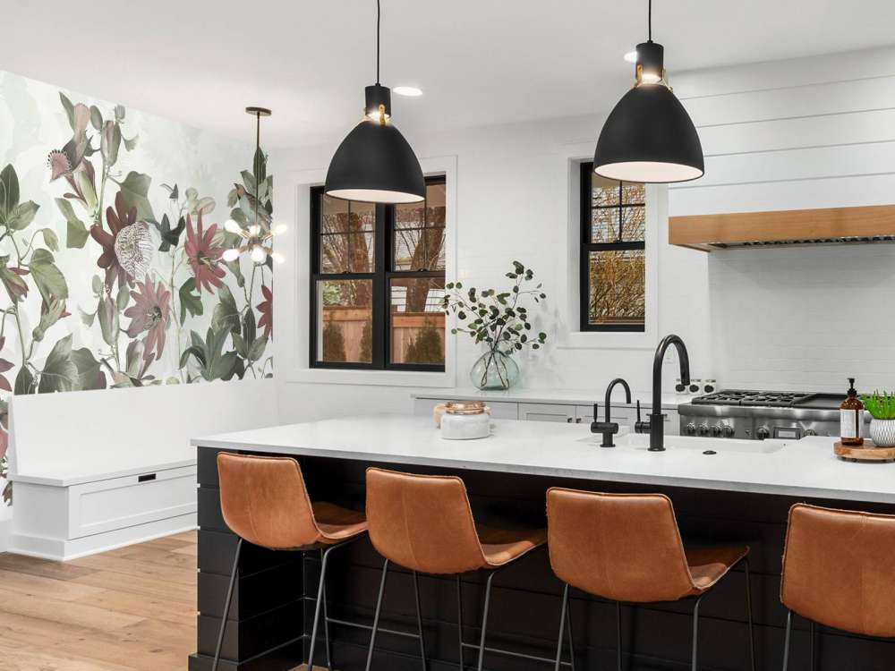 Sieben Vögel im verzauberten Laub - Pastellgrün