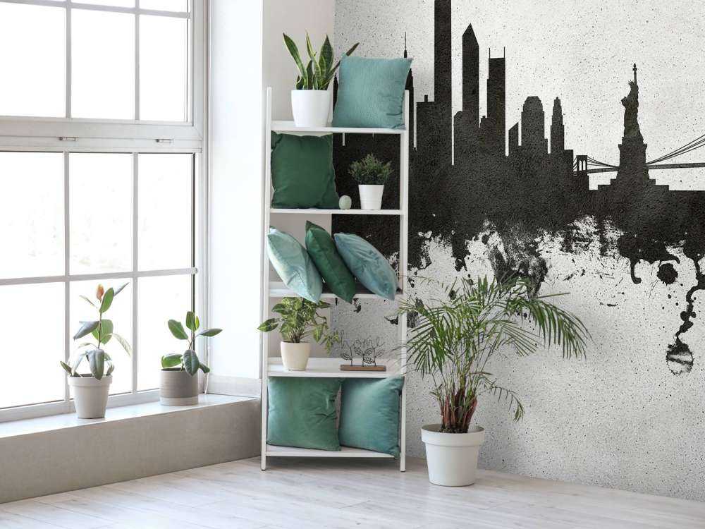 Aquarell-Skyline, New York