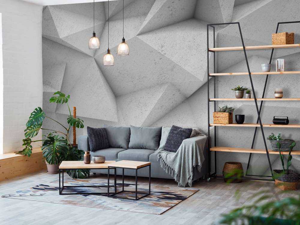 Eckiger 3D-Beton