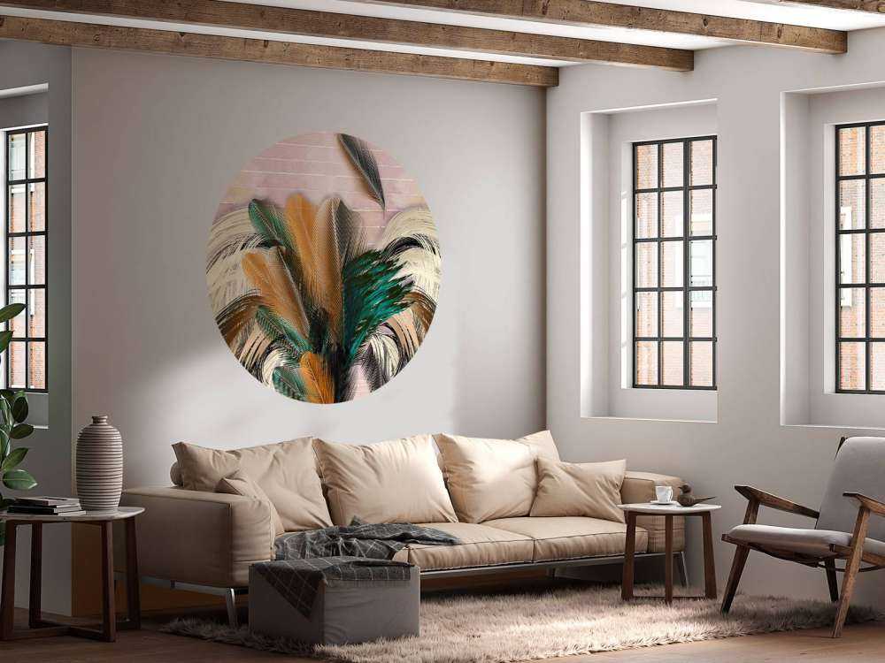 Federn in Blütenform