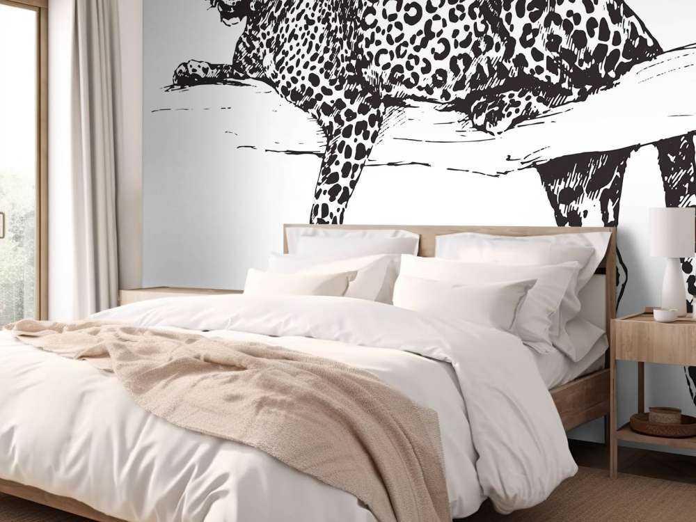 Gezeichneter Leopard