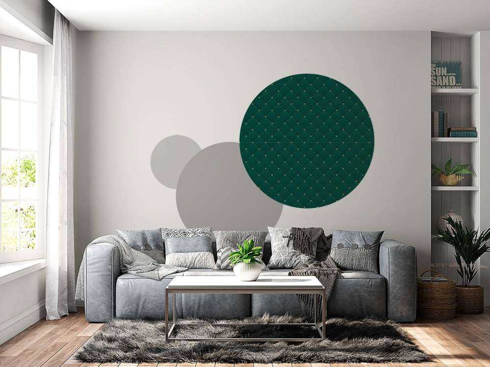 Dunkelgrünes Chesterfield-Muster