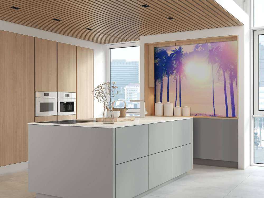 Vintage Palmen und Meer