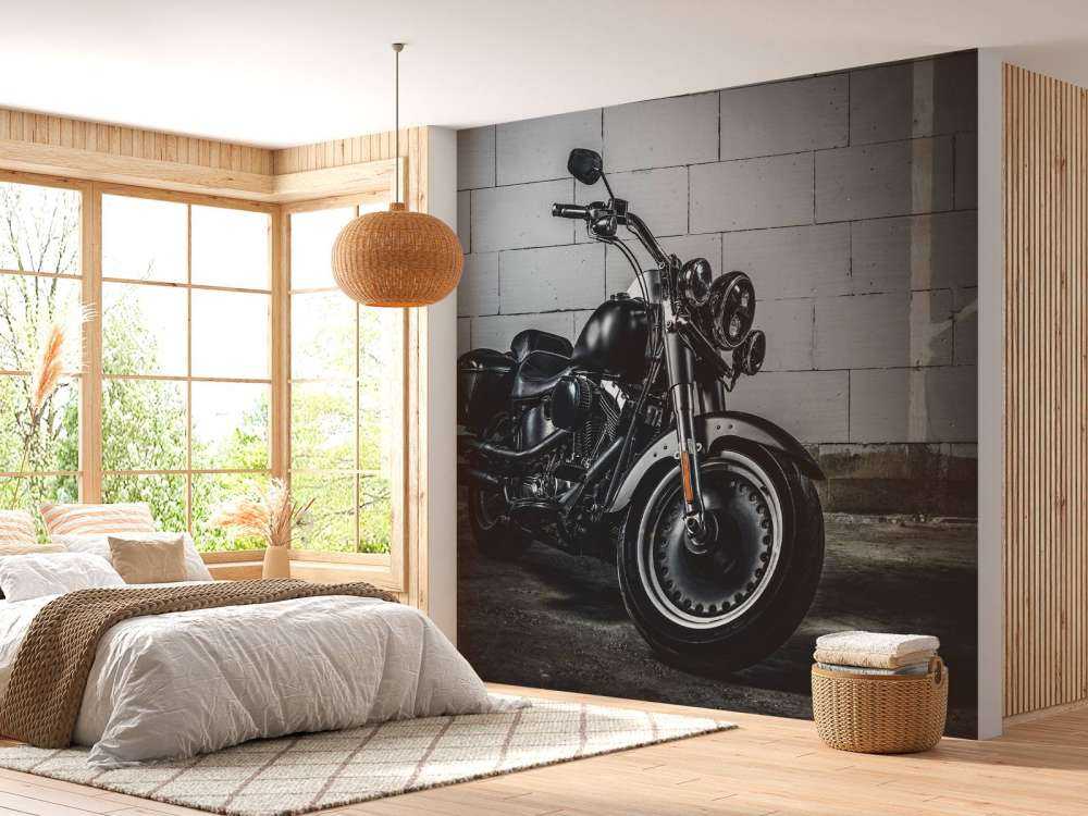 Wunderschön polierter Motor