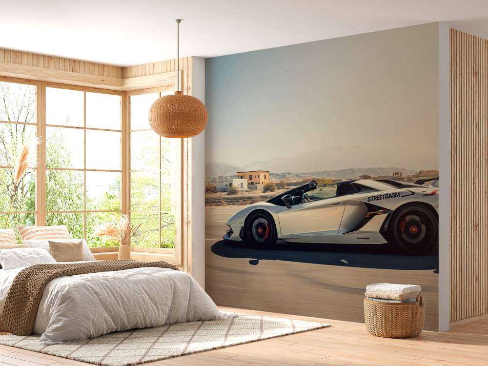 Lamborghini Aventador Roadster in der Wüste