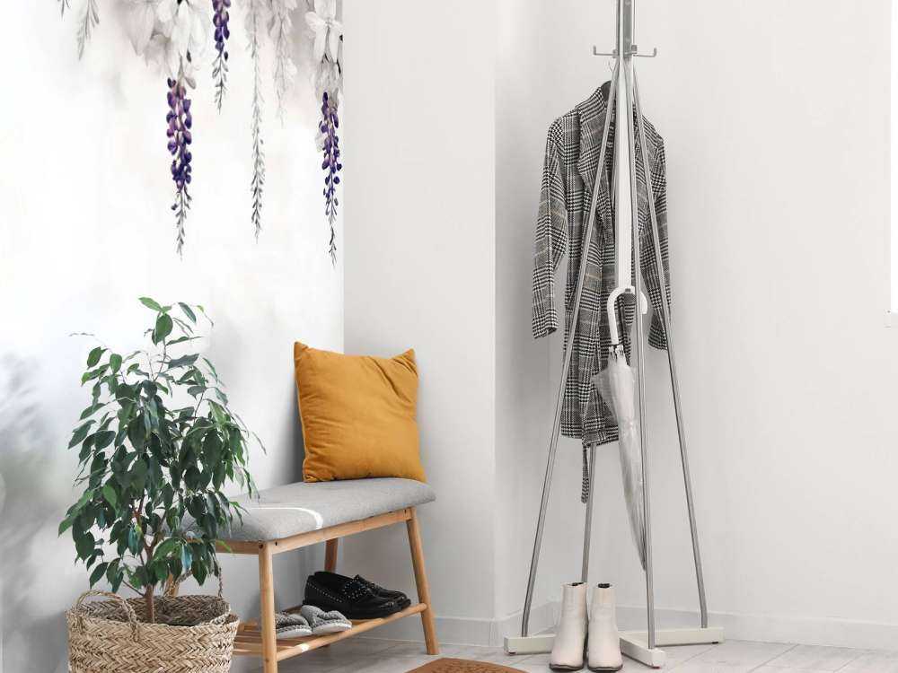 Sanfter Glyziniengarten Grau
