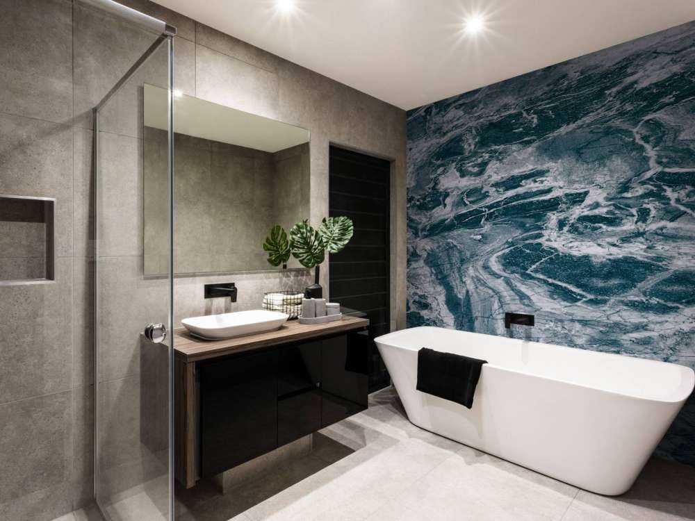 Blauer abstrakter Marmor