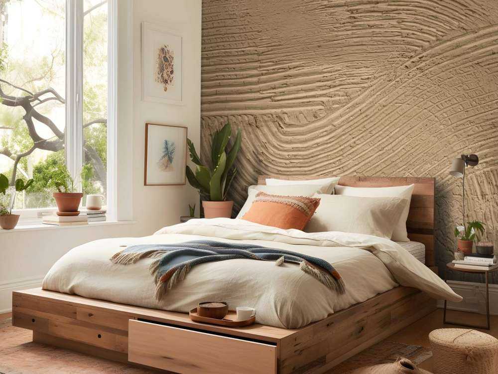 Strukturierte Linien in Goldbraun