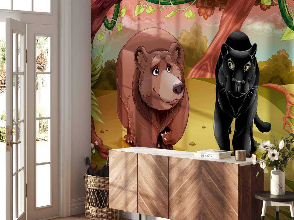 Freundliche Dschungeltiere