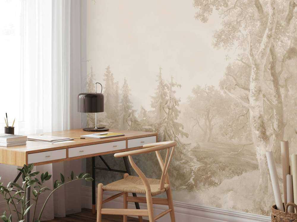 Waldlandschaft Beige #2