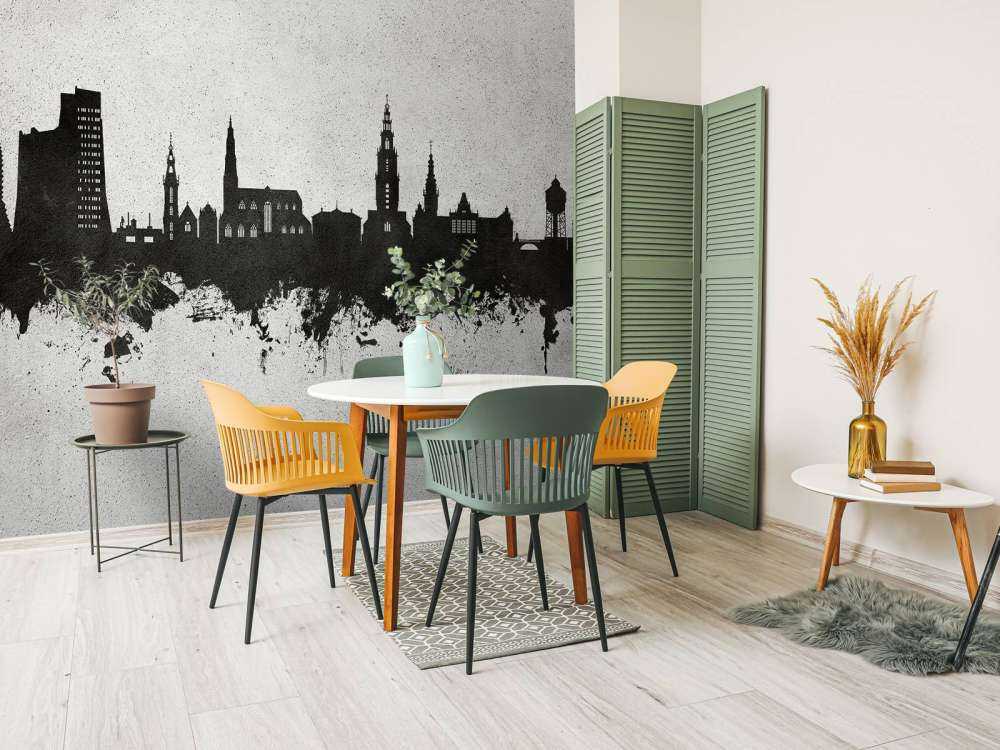 Aquarell-Skyline, Groningen