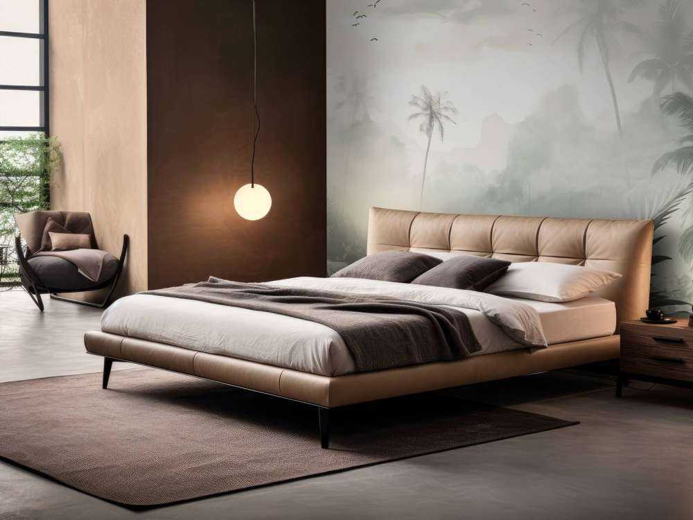 Nebelige Palmenhorizont