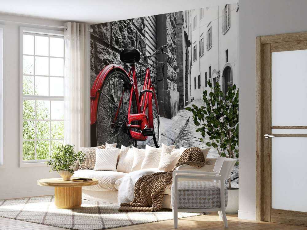 Rotes Fahrrad