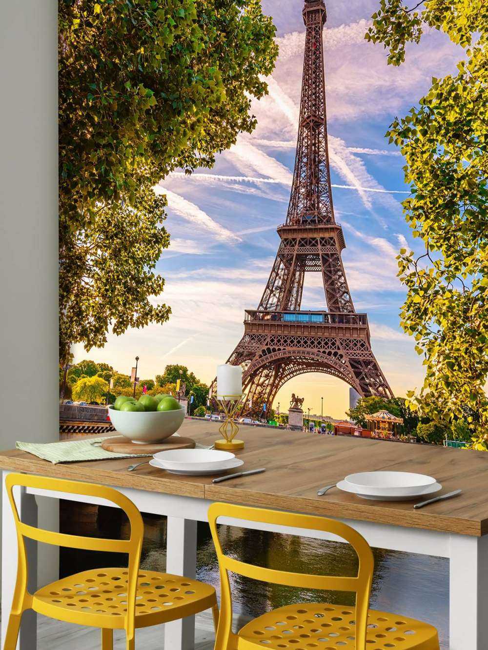 Der Eiffelturm und die Seine